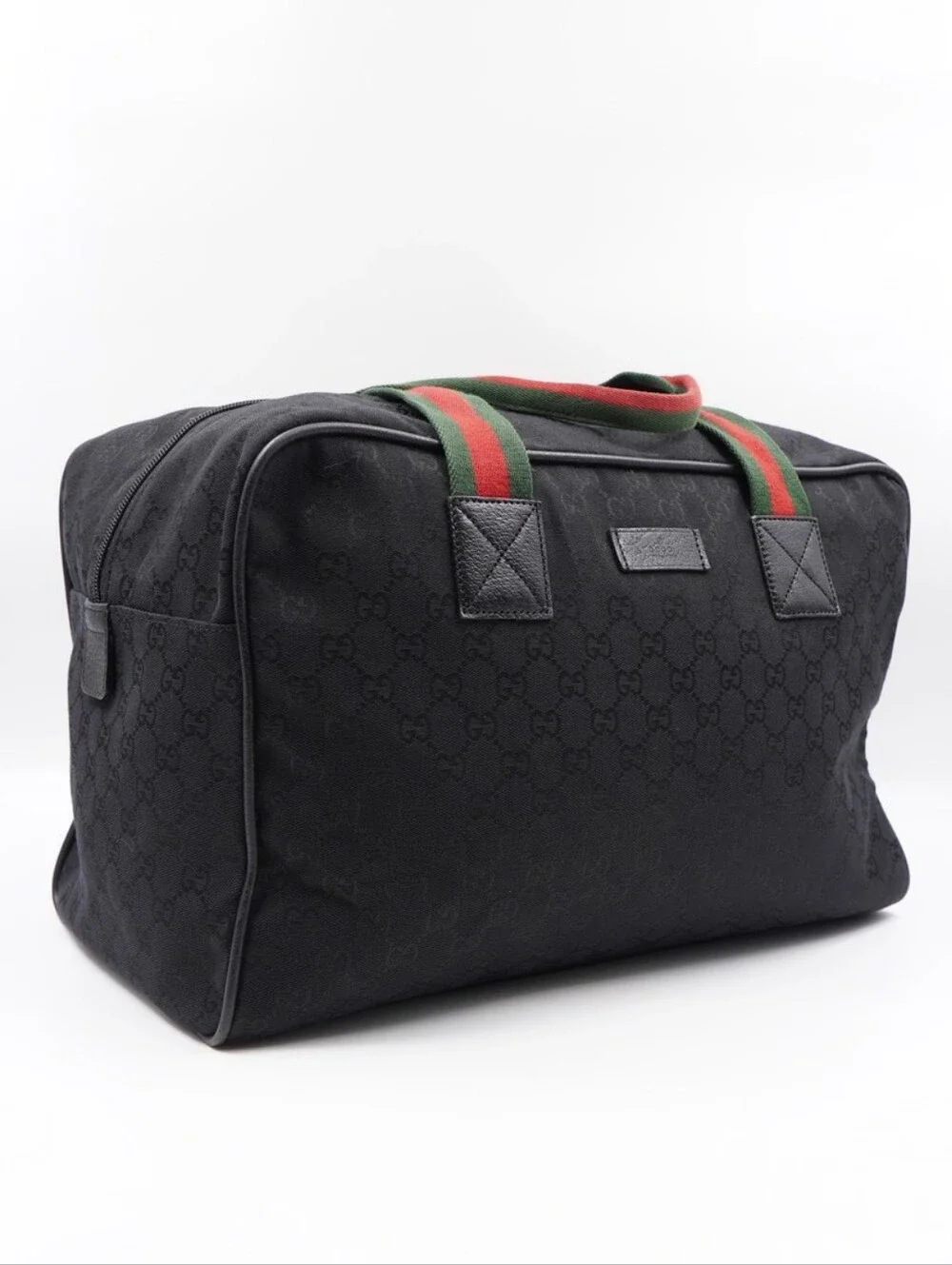 CM20 💗 Gucci GG Canvas Web duffel Bag